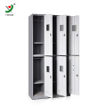 factory price slim design 6 door steel locker for staff use